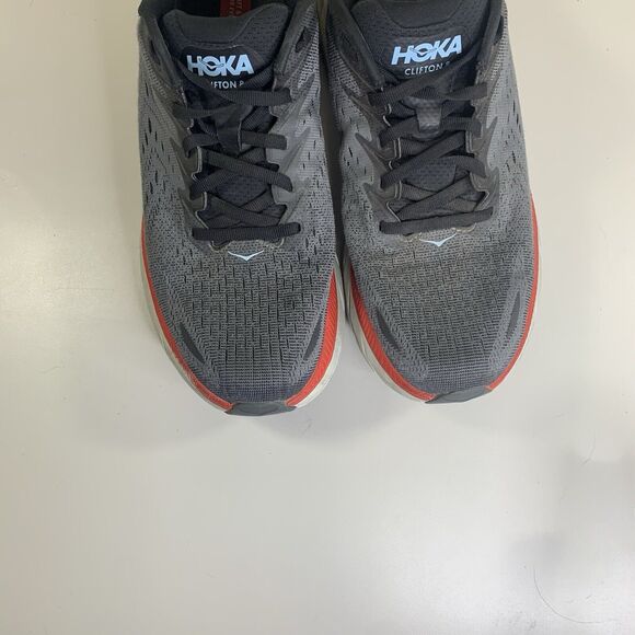 HOKA Clifton 8 Size 9.5D Men’s Anthracite Castlerock Gray -1119393ACTL - Picture 6 of 9